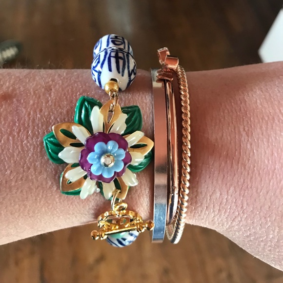 Handmade Mixed Media Bracelet - Picture 2 of 2